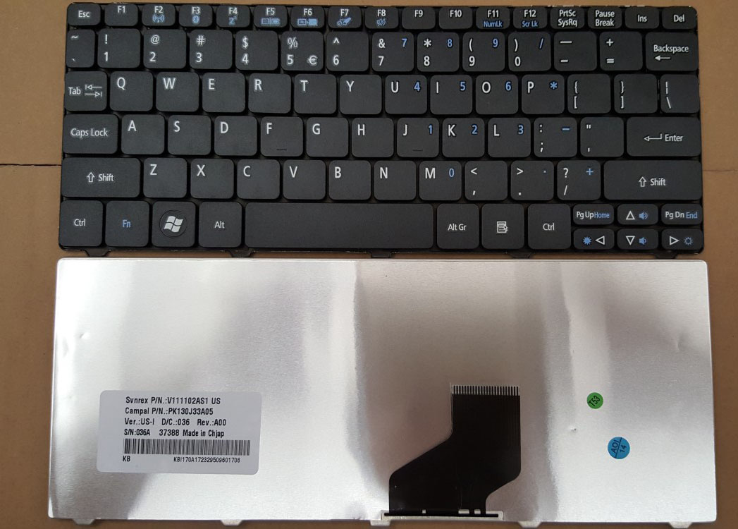 Laptop keyboards  ACER D255 D256 D257 D260 D270 EM350 N55C ZH9 ZE6 ONE 522 533 532G AO532h 532H 521 AO522