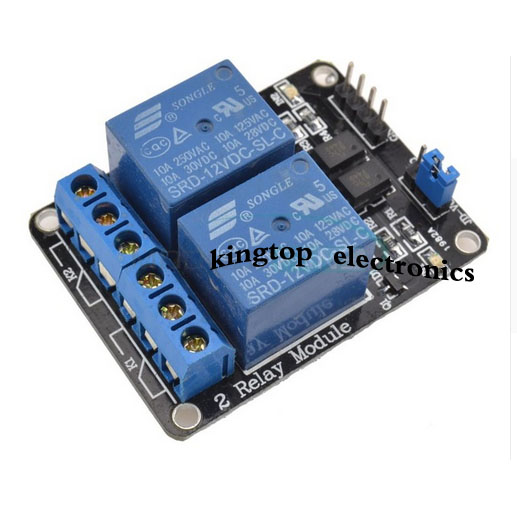 12V Two 2 Channel Relay Module With optocoupler For PIC AVR DSP ARM For Arduino