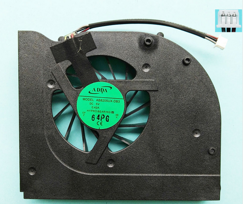  CPU fan for LG R590 R580 for Hasee A550 A560 A550-T44 A550-P laptop cpu cooling fan cooler AB8205UX-DB3 QL4D