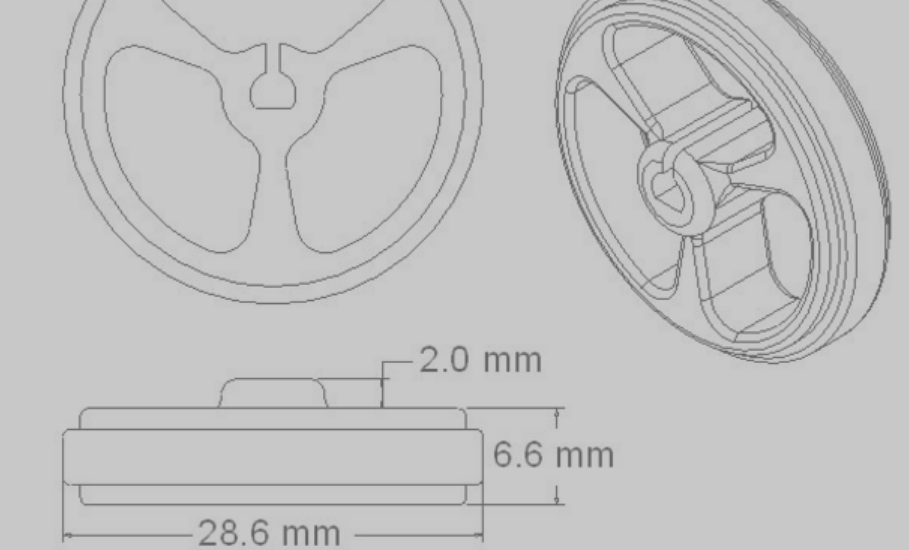 D-hole Rubber Wheel Suitable for N20 Motor D Shaft Tire Car Robot DIY Toys Parts